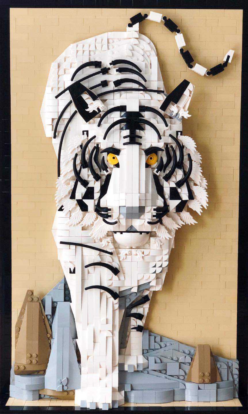 水・墨 - 猛虎下山